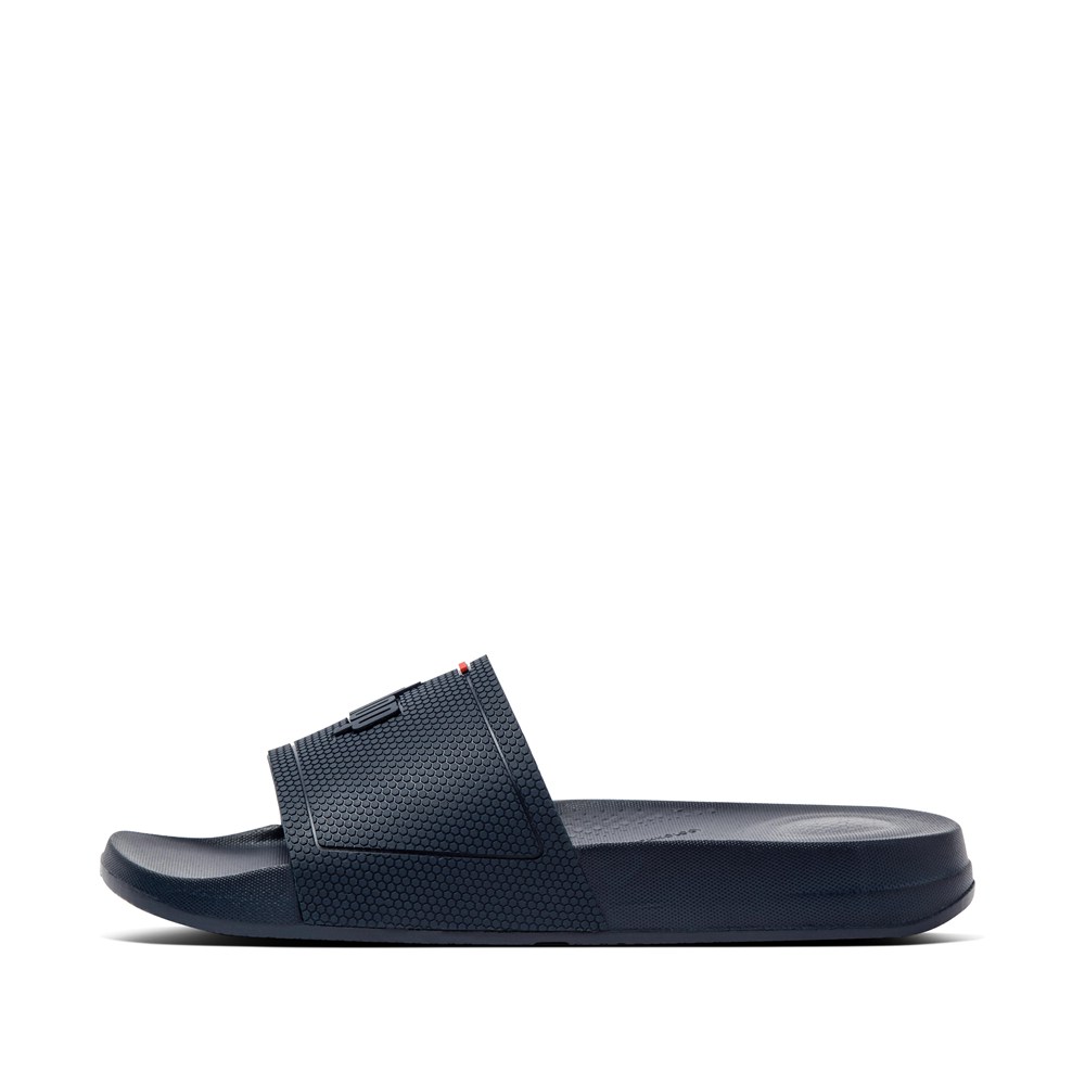 Fitflop Womens Slides - Iqushion Pool - Navy - 482-SZCWDN